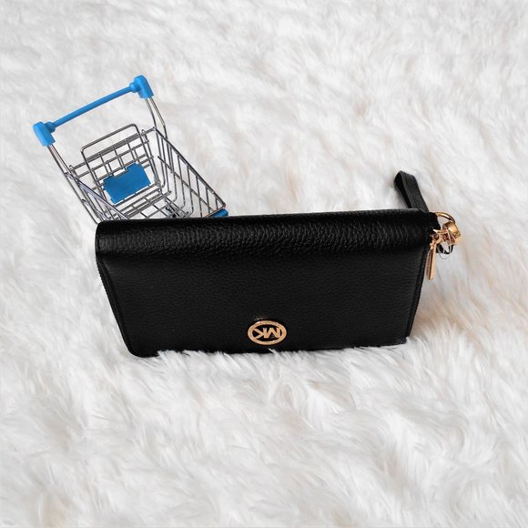 Michael Kors Large Flat MF Phone Case Black - Picture 3 of 14